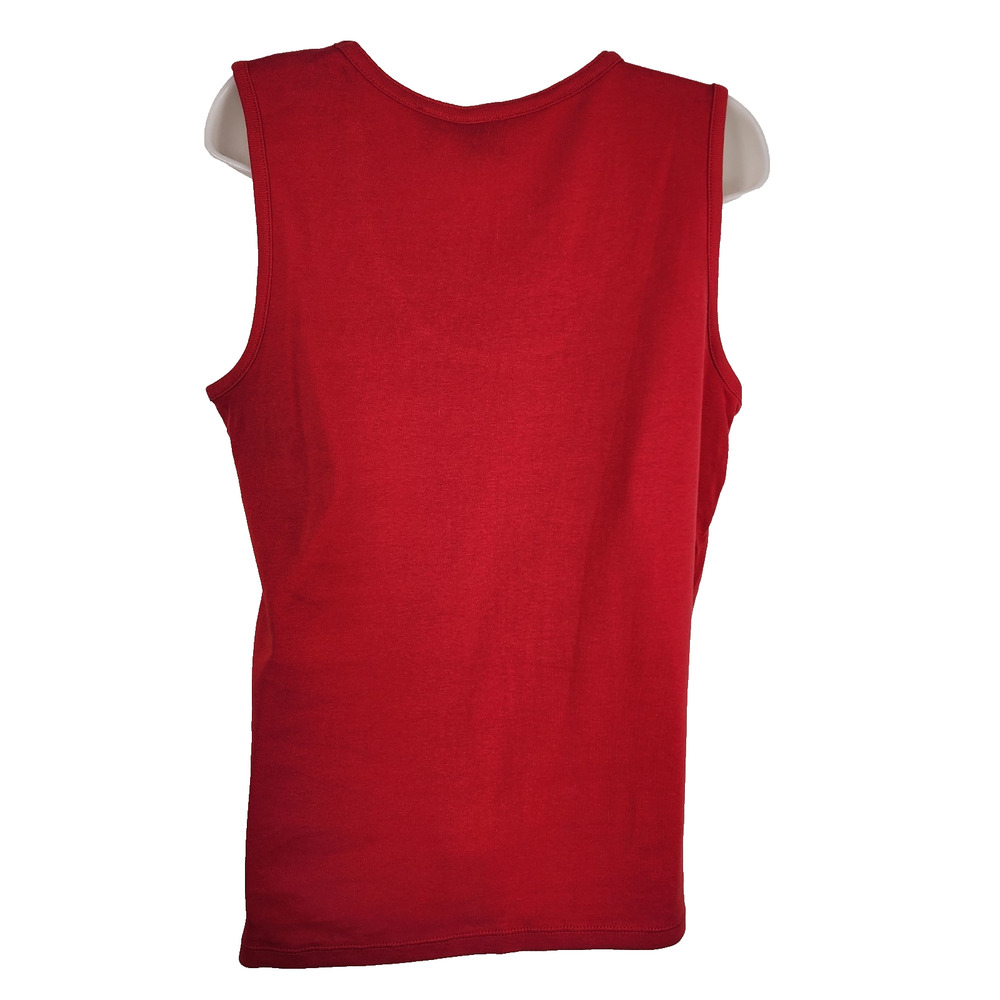 Rafaella Women 2 Piece Knit Cardigan Tank Set Studded 3/4 Sleeve Red Size Large - Picture 5 of 14